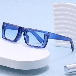 European and American punk series rectangular sunglasses 2023 new model focuses on fashion runway glasses 2094 men's and women's sunglasses trend