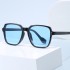 2024 New Large Frame Rice Nail Sunglasses, European and American Fashion Versatile Sunglasses, One Piece Hair Replacement Sunglasses