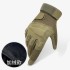 Tactical gloves for men with all fingers and plush insulation for military enthusiasts. Outdoor black eagle anti slip and wear-resistant sports training riding gloves for men