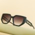 2024 New European and American Cat Eye Sunglasses for Women's High End, Hollow Small Frame Sunglasses for Women, Cross border Wholesale Sunglasses