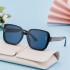 2024 New European and American Fashion Large Frame Square Sunglasses for Women Outdoor Street Photography Sunglasses for Women Cross border Wholesale Shapes