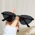 2024 New Personalized Fashion Metal Small Green Frame Sunglasses European and American Fashion Dressing Cat Eye Sunglasses Instagram Glasses