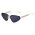 2024 New European and American Fashion Frameless Diamond Sunglasses for Women Outdoor Street Photography Sunglasses for Women Cross border Wholesale Shapes