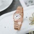 New Fashion Steel Strip Quartz Women's Watch for Middle School Students, Small Round, Digital Ins Style, Niche Quartz Watch