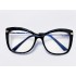 2021 new crystal multi facet TR flat lens UV400 anti blue light glasses for women with spring legs that can be paired with myopia lenses