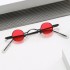 2024 ultra small frame circular retro sunglasses for men and women, mini high-quality stage mirror, traitor sunglasses, hip-hop sunglasses