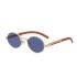 2022 New Retro Wooden Sunglasses Men's Small Round Frame Sunglasses Men's Trendy Glasses Cross border Sunglasses