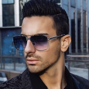 2024 New Steampunk Sunglasses for Men, Retro Box Edge Sunglasses for Men, Wholesale Shapes