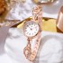 New hot selling fashionable women's watch, high school student digital diamond inlaid women's watch, bracelet watch, niche high beauty quartz watch