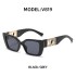 European and American Fashion Small Box Sunglasses for Women, Trendy Cat Eyes with Diamond Inlaid Men's Sunglasses, Cross border Wholesale 2023