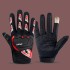 Cycling gloves for men, outdoor full finger thin motorcycle, anti slip, breathable, spring summer autumn road bike, half finger