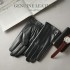 Genuine leather gloves for men in autumn and winter, thickened with fleece to prevent cold and keep warm. Suitable for driving, cycling, business, touch screen, top layer sheepskin