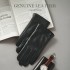 Genuine leather gloves for men in autumn and winter, thickened with fleece to prevent cold and keep warm. Suitable for driving, cycling, business, touch screen, top layer sheepskin