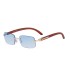 2022 New Retro Small Framed Frameless Sunglasses for Female Internet Celebrities, Same Style European and American Sunglasses for Female Trendy Sunglasses