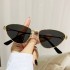 2024 New Personalized Fashion Metal Small Green Frame Sunglasses European and American Fashion Dressing Cat Eye Sunglasses Instagram Glasses