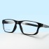 Polygonal aluminum magnesium foot 5855 flat light glasses 2024 new personalized irregular men's glasses with adjustable prescription