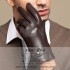 Men's autumn and winter gloves with thickened fleece for warmth, driving, cycling, touch screen, top layer sheepskin, business trend gloves