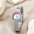 New fashionable steel strip temperament for high school ladies, watch for women, niche high-end sense, simple quartz cross-border explosive