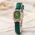 New Korean version women's watch, women's style oval plate, simple belt, niche student, compact, simple, high-end feeling