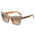 Cross border personalized new Chinese style diamond inlaid sunglasses for women 2024 new big V ball decoration sunglasses, sunglasses trend