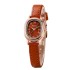 New Korean version women's watch, women's style oval plate, simple belt, niche student, compact, simple, high-end feeling