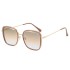 Shake sound popular 2024 new metal sunglasses 7762 temperament big frame fashion versatile sunglasses