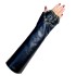 Women's thin leather gloves with exposed finger armrests, fashionable long sleeves, top layer sheepskin, half finger, driving, cycling, and bouncing