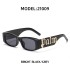 European and American personalized small frame sunglasses for women, cross-border wholesale fashion, wide leg sunglasses for men, UV resistant