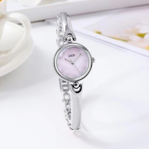 Goldian style minimalist design, compact and exquisite round dial bracelet watch, fashionable Korean version versatile quartz watch