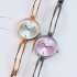 New fashion simple temperament women's watch female student electronic quartz watch set jw Tiktok live broadcast with goods