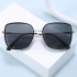 Shake sound popular 2024 new metal sunglasses 7762 temperament big frame fashion versatile sunglasses