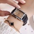 New Fashion Women's Watch Women's Belt Square Dial Couple Watch Student Casual Quartz Fashion Watch