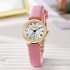 New fashion Korean round women's watch, female style, student minimalist and niche Instagram style, Guangzhou watch cross-border