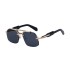 2024 New Steampunk Style Frameless Sunglasses for Men, Quality Sense Box Sunscreen Sunglasses for Men