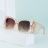 European and American Yangshulin Same Style Sunglasses Women's Fashion Large Frame Cat Eye Sunglasses Women's Cross border Wholesale Sunglasses