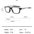 Polygonal aluminum magnesium foot 5855 flat light glasses 2024 new personalized irregular men's glasses with adjustable prescription