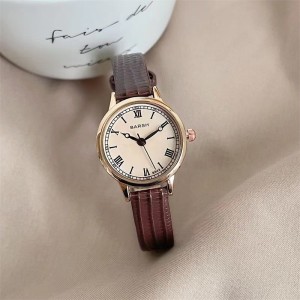 23 new fashionable niche women's watches, women's light luxury, students' high-end sense, vintage quartz watches with belts