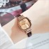 New fashionable Korean version small square watch with student temperament for women, quartz quartz watch for women, waterproof lifestyle, live streaming sales