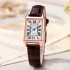 Cross border popular square women's watch, female style, niche design, medieval fashion, student party belt, Guangzhou watch