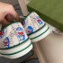 Dirty Shoes for Women 2022 Spring/Summer G Home Embroidered Canvas Shoes Thin, Low cut, Breathable, 1977 Retro One Step