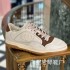 2023 New G Home Little Dirty Shoes Couple Dirty Shoes Casual Versatile Color blocked Board Shoes Genuine Leather Breathable White Shoes Women