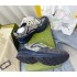 High version G family color blocked dad shoes 2022 new old flower color blue sole height increasing couple casual sports shoes men's size