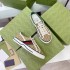 Dirty Shoes for Women 2022 Spring/Summer G Home Embroidered Canvas Shoes Thin, Low cut, Breathable, 1977 Retro One Step