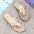 TB flip flops for women 2023 European and American foreign trade beach clip toe willow nail leopard print leather snake pattern cool slippers slippers