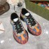 G Home 2022 New Old Flower Retro Style Color blocked Dad Shoes for Men and Women Thick soled Inner Height Increase Couple Casual Sports Shoes