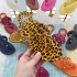 TB flip flops for women 2023 European and American foreign trade beach clip toe willow nail leopard print leather snake pattern cool slippers slippers