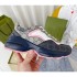 High version G family color blocked dad shoes 2022 new old flower color blue sole height increasing couple casual sports shoes men's size