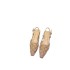 2022 G Home Spring and Summer Versatile New Hot Water Diamond Cat Heel Back Air Sandals Women's Mesh Headband Middle Heel Sandals