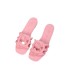 G Home Hollow Jelly Color One Word Slippers 2024 Spring and Summer New Double G Logo Integrated Injection Molding Square Head Sandals