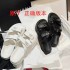 High version 2024 new Xiaoxiang cool slippers with Velcro thick sole, two straps with a straight drag chain buckle, beach shoes for women